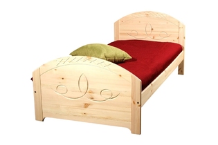 Двуспальная деревянная кровать Элина